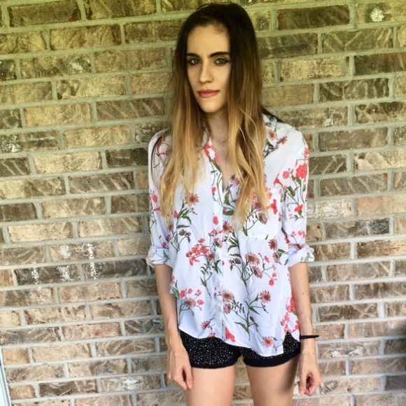 George Tops - George Floral Summer Button Up Shirt